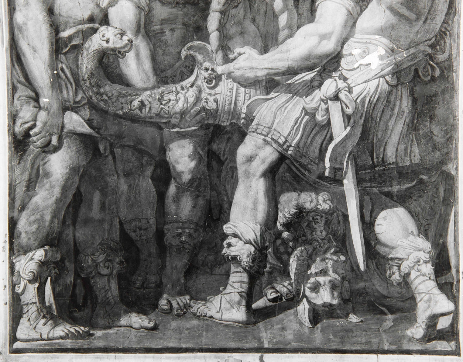Perin del Vaga - 126, Alessandro Magno taglia il nodo gordiano, Castel Sant'Angelo, Roma 1
